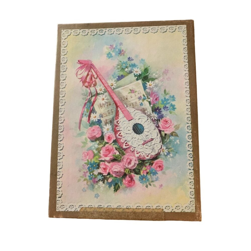VTG Satin Elegance All Occasion Assortment Greeting Cards Floral 5"x7" Box Set